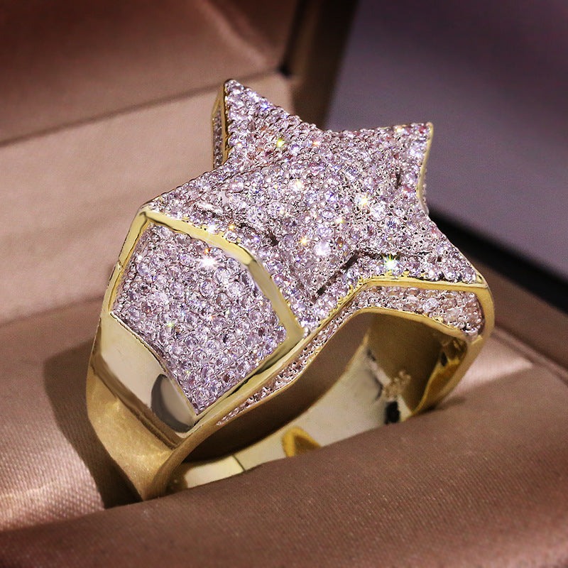 VVS Starfire Ring – Two-Tone Ice Edition