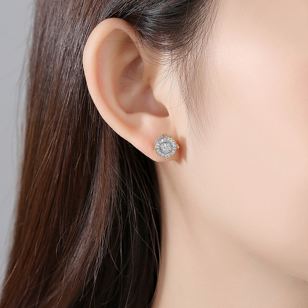 10mm Iced VVS Stud Earrings