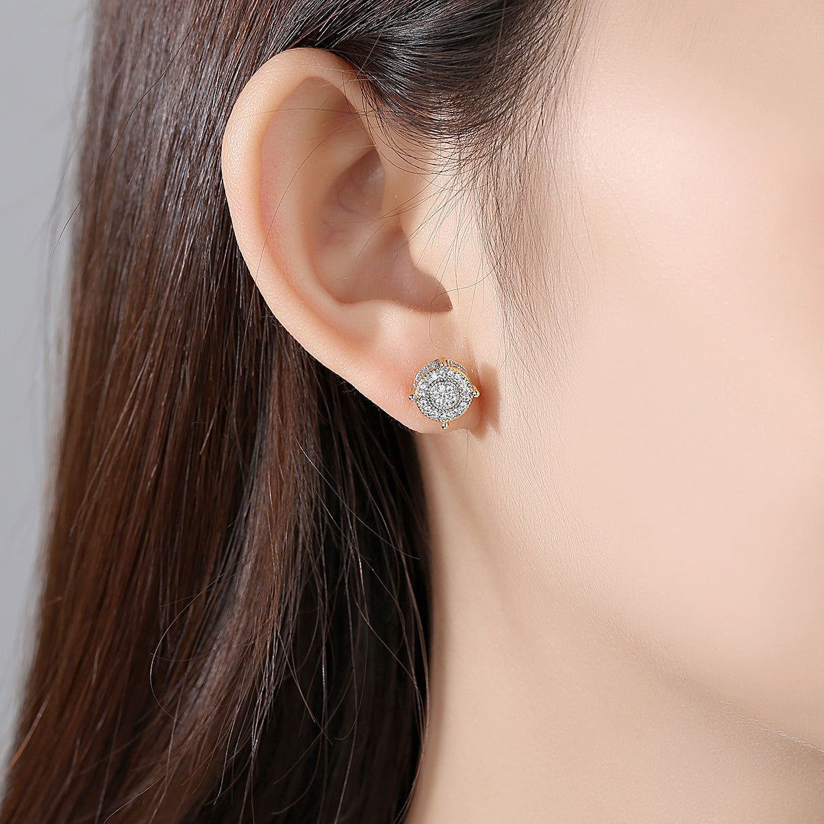 10mm Iced VVS Stud Earrings