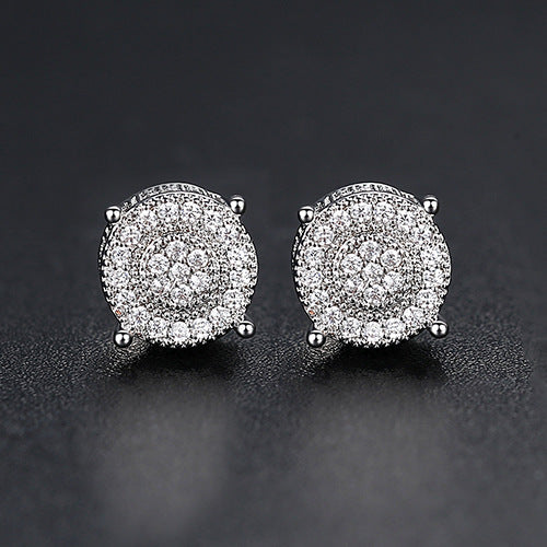 10mm Iced VVS Stud Earrings
