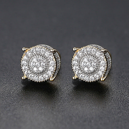 10mm Iced VVS Stud Earrings