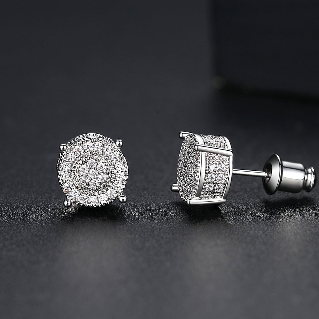10mm Iced VVS Stud Earrings