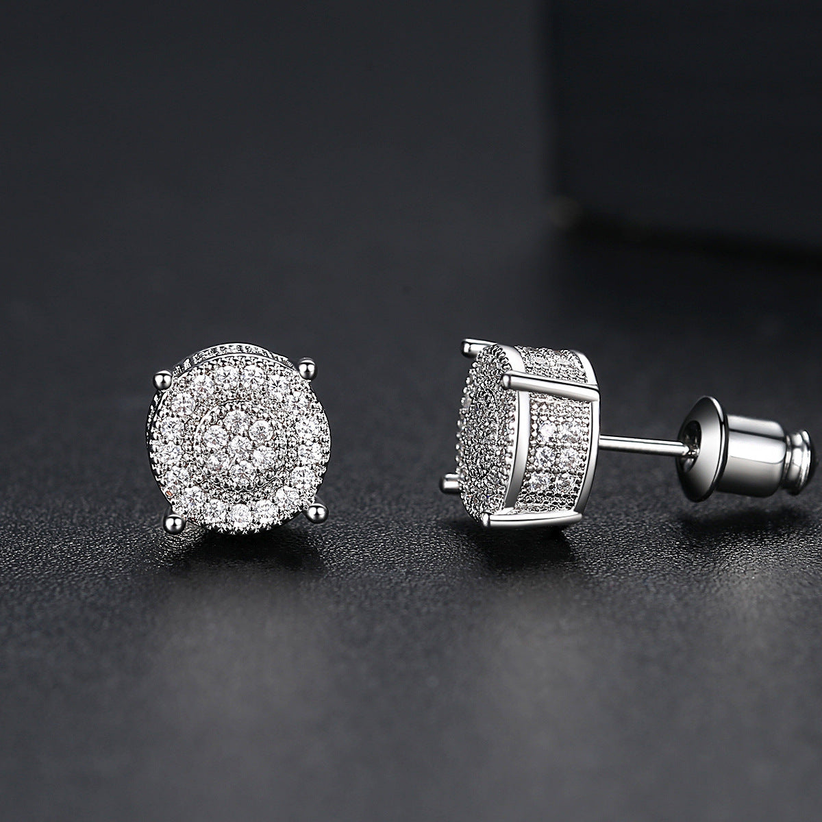 10mm Iced VVS Stud Earrings
