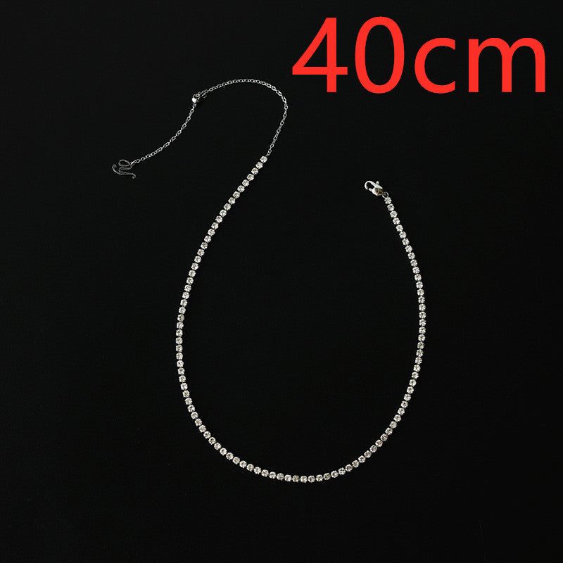 8mm Iced Tennis Chain – Gold & Silver Hip Hop Necklace