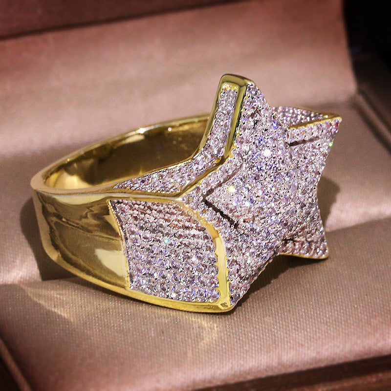 VVS Starfire Ring – Two-Tone Ice Edition