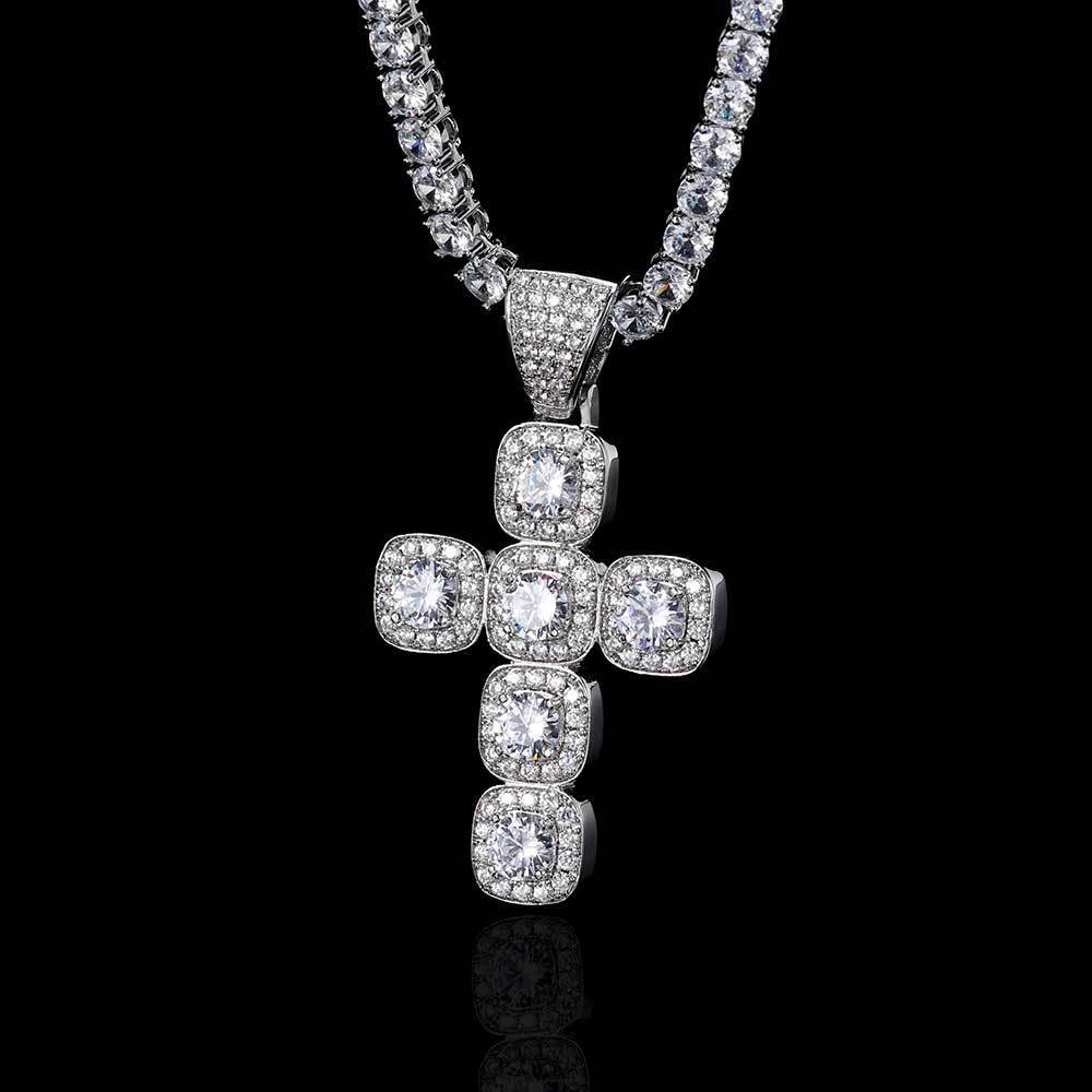 Rock Sugar Cross VVS Pendant