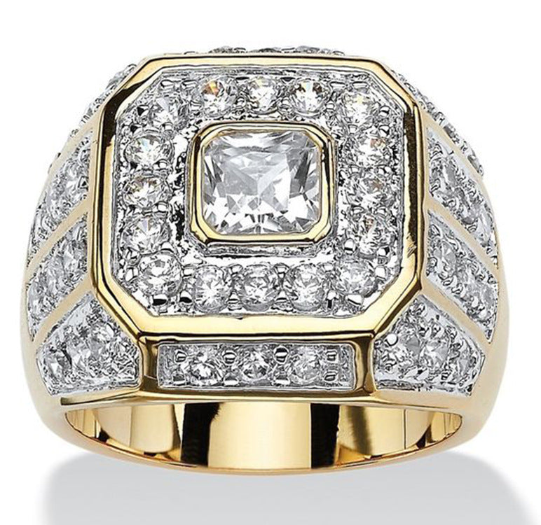 King’s Frost Ring – Gold Zircon Edition