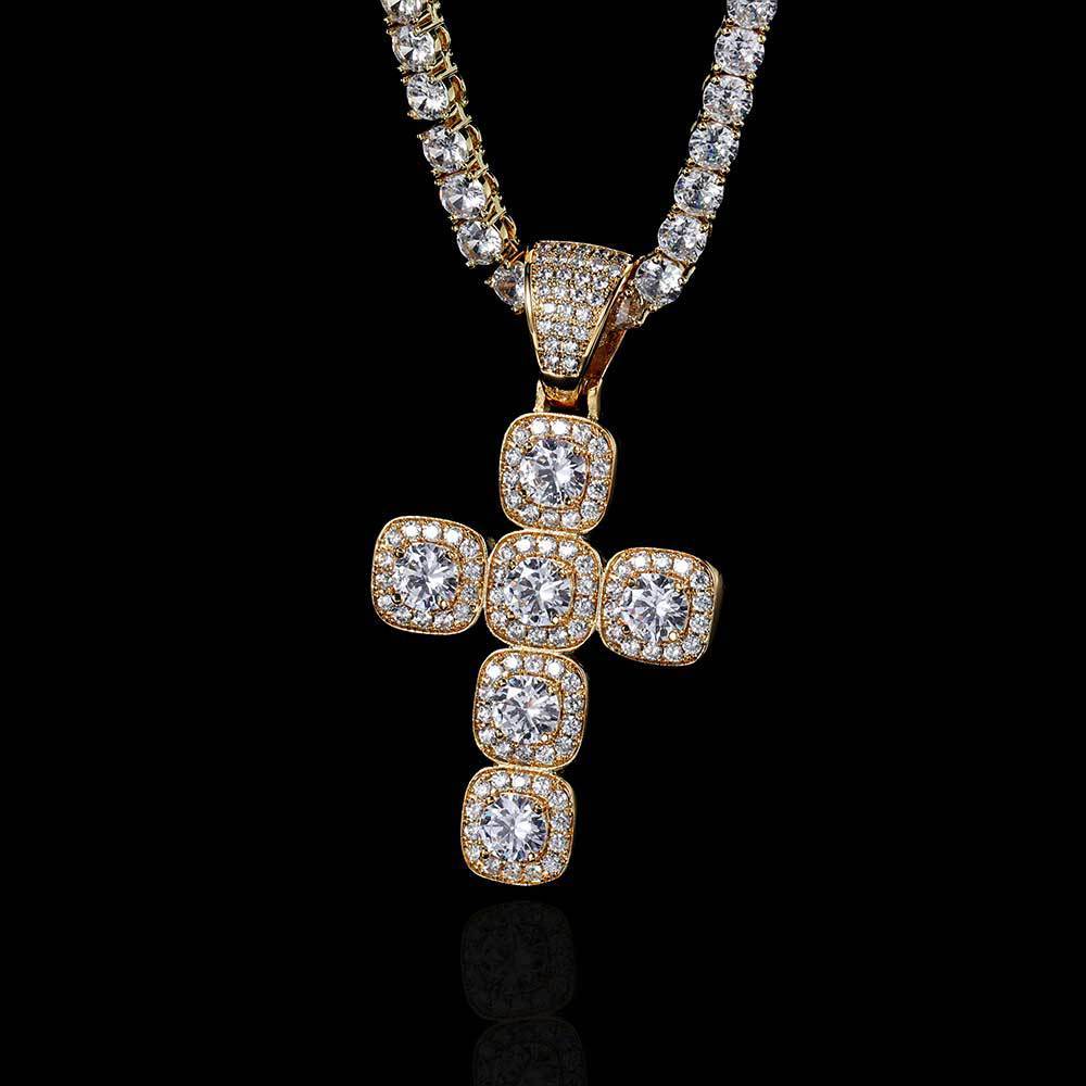 Rock Sugar Cross VVS Pendant