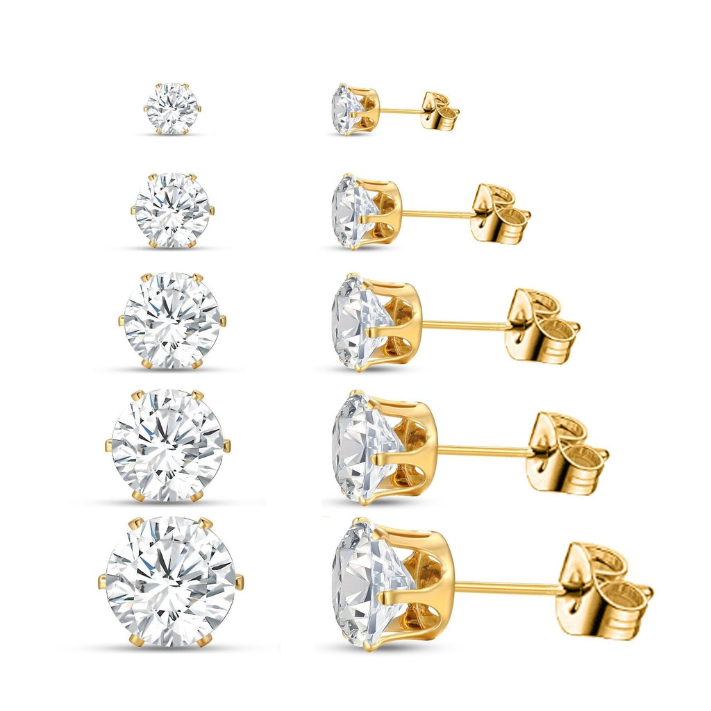 VVS Hexaclaw Stud Earring Set