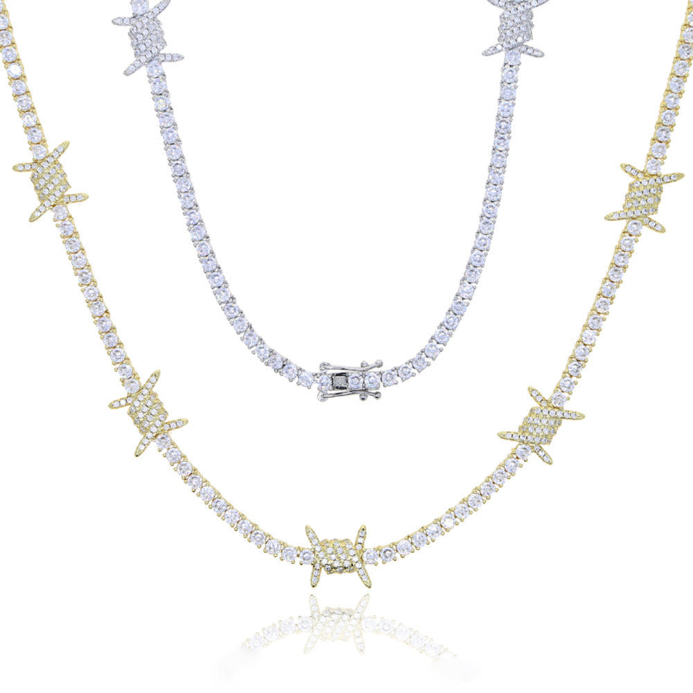 Iced Angel Pendant Necklace