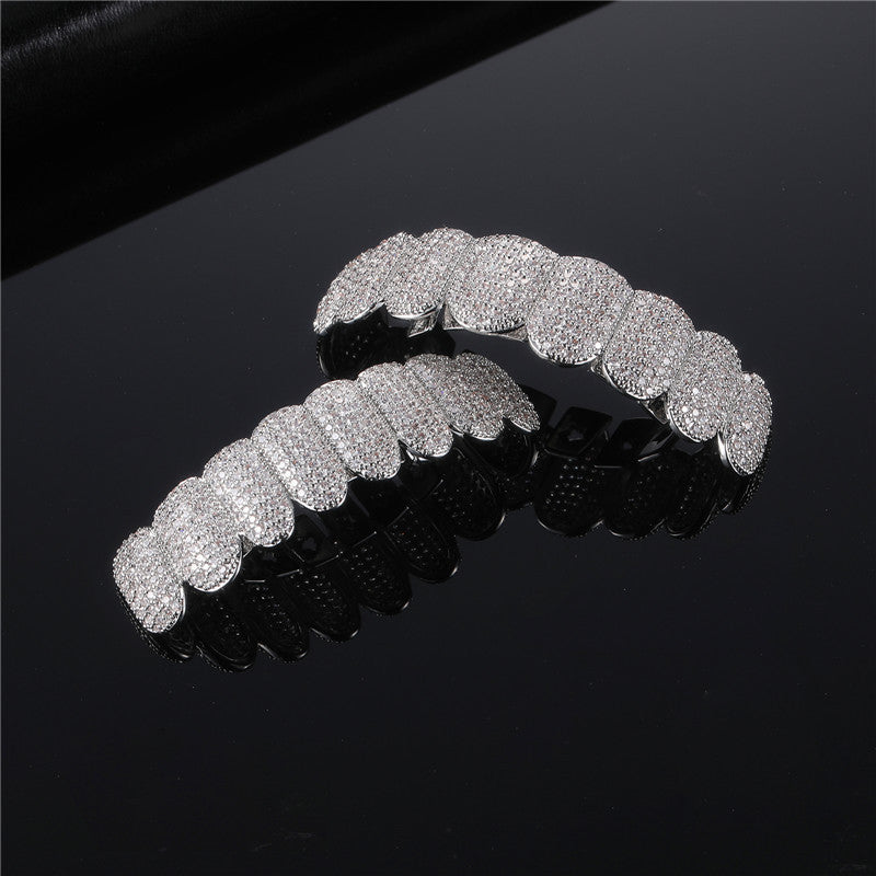 Iced Out Diamond Grillz Set