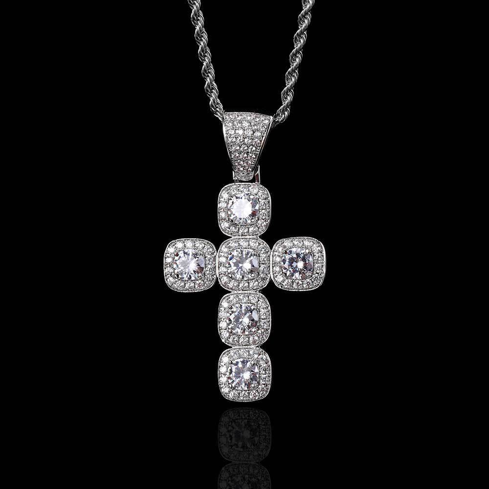 Rock Sugar Cross VVS Pendant