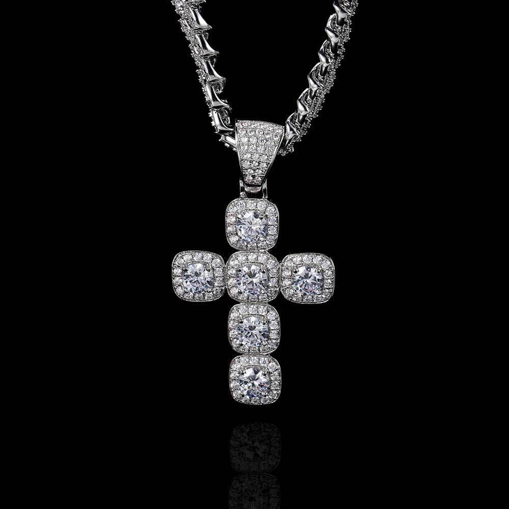 Rock Sugar Cross VVS Pendant