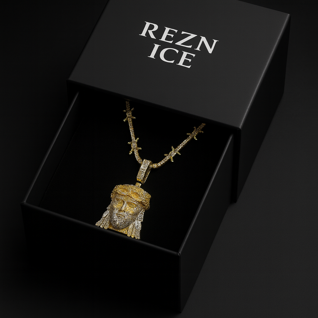 Iced Angel Pendant Necklace