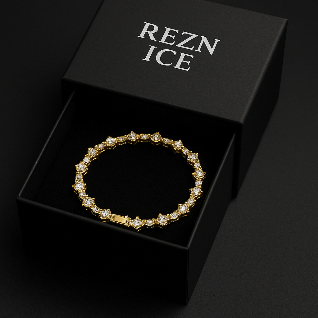 Iced Plum Tennis Bracelet