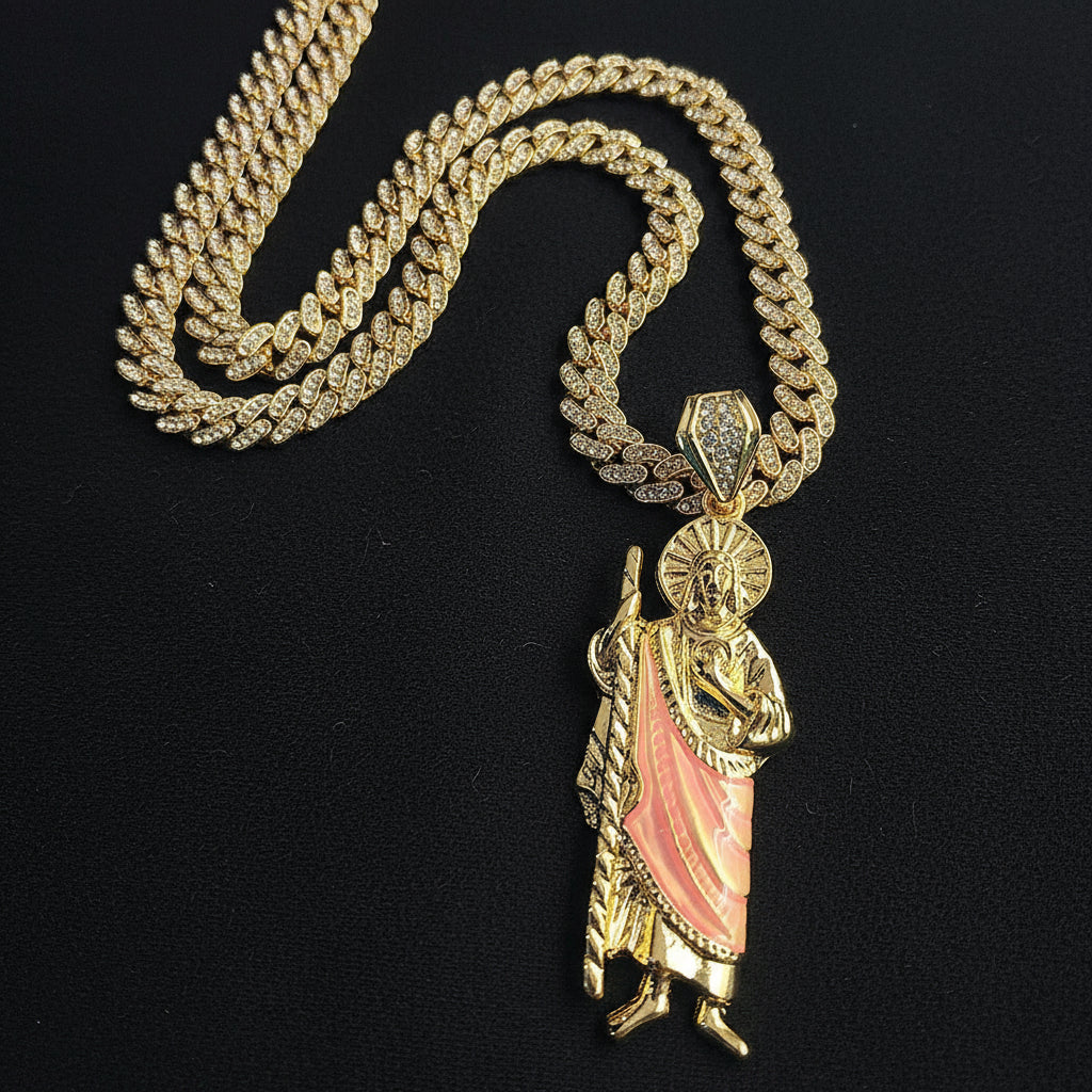 Sacred Icon Pendant Cuban Chain