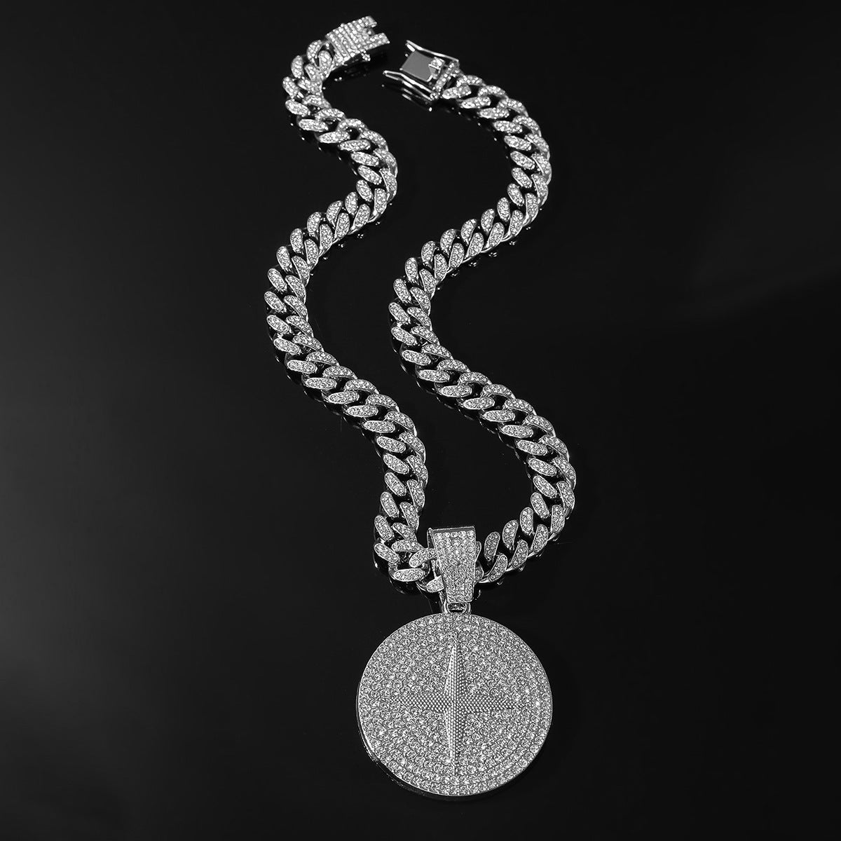 Iced Cross Medallion Cuban Chain