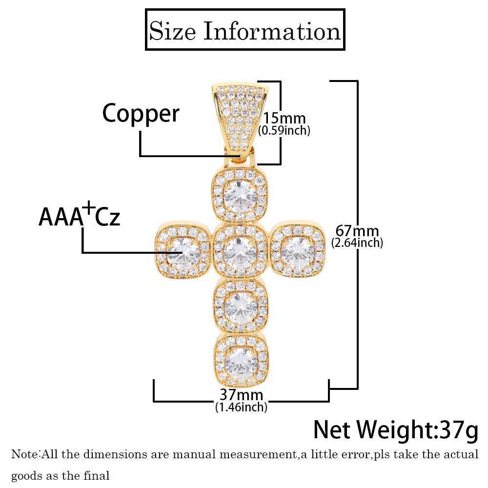Rock Sugar Cross VVS Pendant