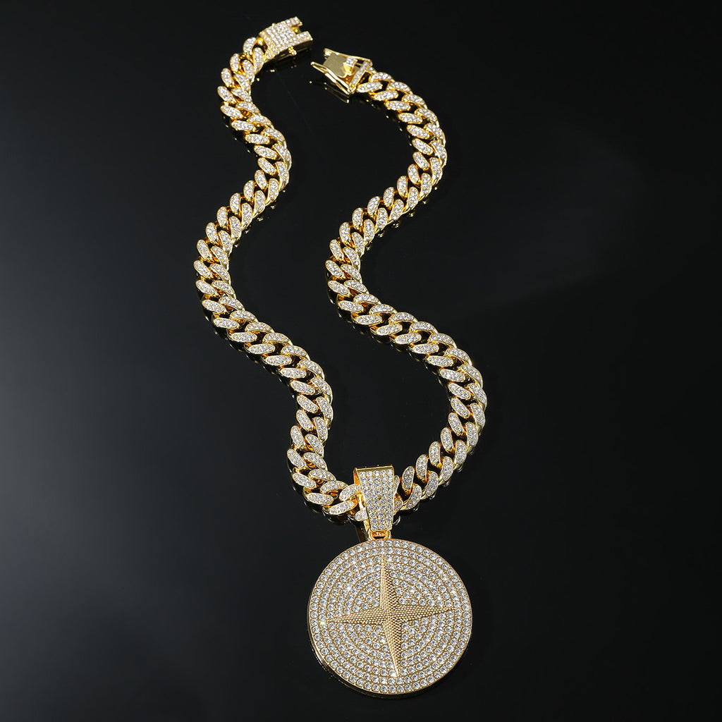 Iced Cross Medallion Cuban Chain