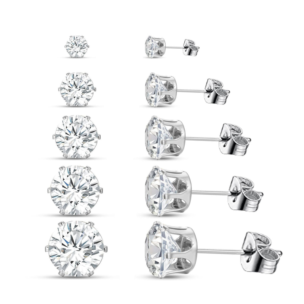 VVS Hexaclaw Stud Earring Set