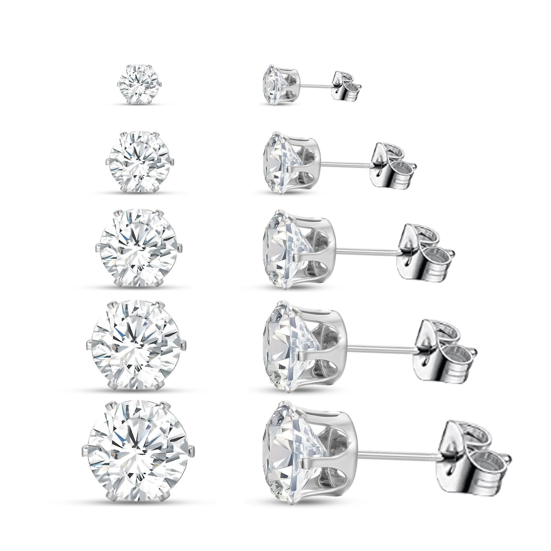 VVS Hexaclaw Stud Earring Set