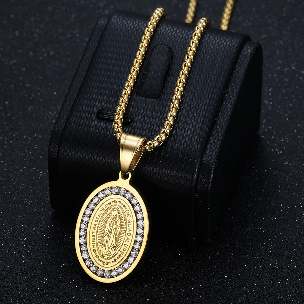 FrostGod Pendant – Gold and Titanium Steel Edition