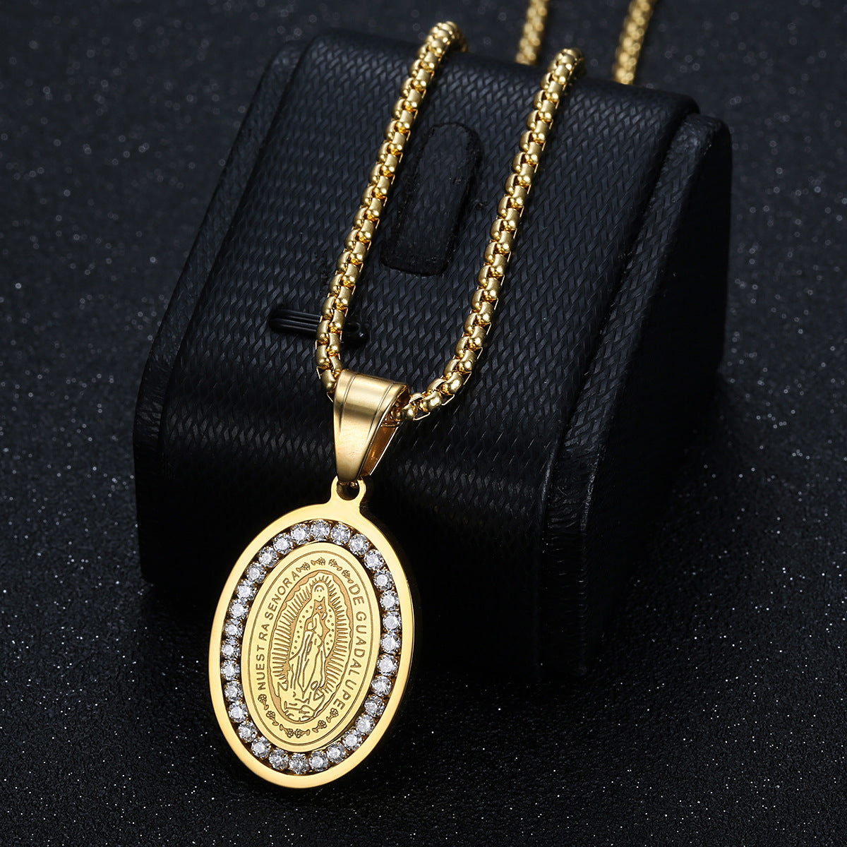 FrostGod Pendant – Gold and Titanium Steel Edition